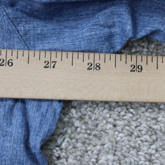 Batik Bay Shirt Mens 2XL XXL Blue Floral Reverse Print 100% Cotton Short Sleeve - Picture 9 of 11